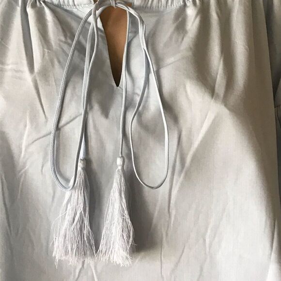 Vertigo Boho Blouse Off Shoulder Tasseled String Closure……… - Picture 3 of 7